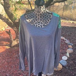 LANE BRYANT light grey too with bling